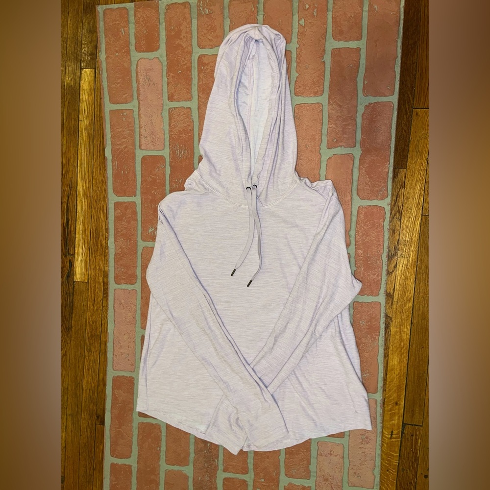 Light purple active light hoodie